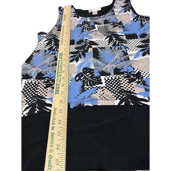 Christopher Banks Women’s Size L Layered Printed Tank Slip On Tunic Tank Blouse - Picture 10 of 11
